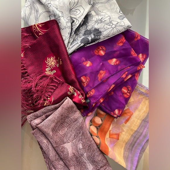 1️⃣2️⃣Lot of 12 Random Scarves-Varying Colors/Sizes/Brands/ Materials/Conditions - Picture 17 of 17